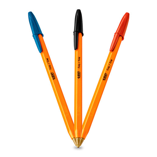 Bolígrafos BIC Cristal - Punta Fina / 12 Pzas.