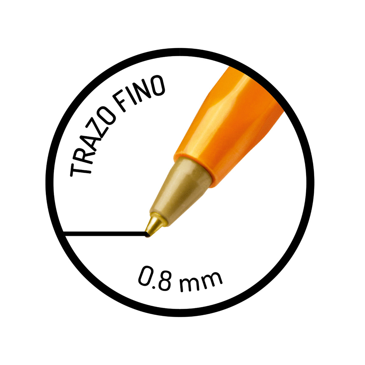 Bolígrafos BIC Cristal - Punta Fina / 12 Pzas.