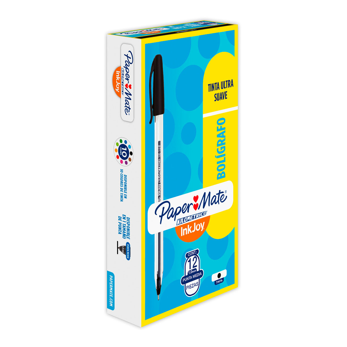 Bolígrafos Paper Mate Tinta Ultra Suave / 12 Pzas.