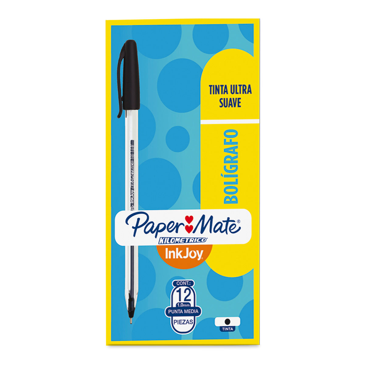 Bolígrafos Paper Mate Tinta Ultra Suave / 12 Pzas.