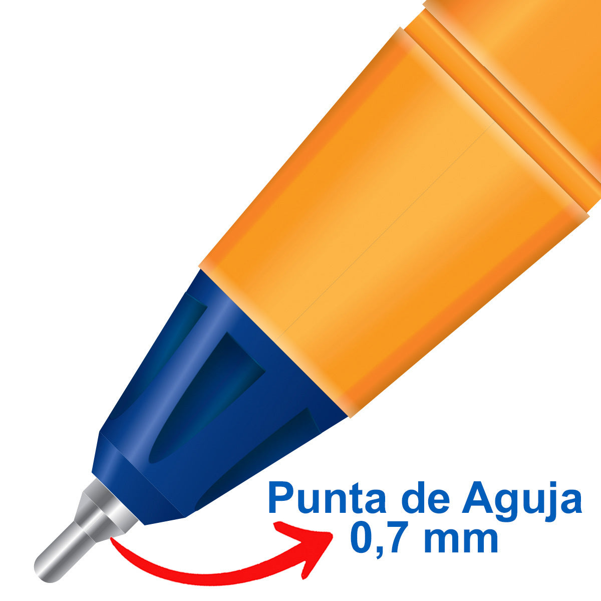 Bolígrafos Pin Point de Punta Fina - AZOR / 12 Pzas.