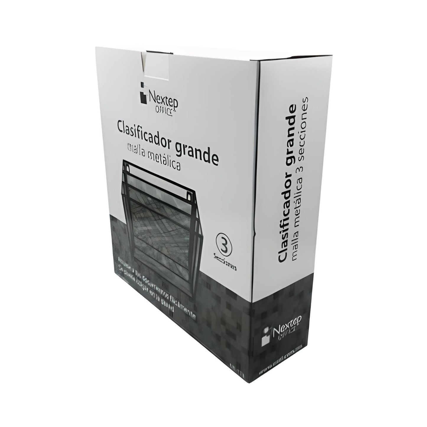Clasificador de Malla Metálica 3 Niveles Grande - Negro
