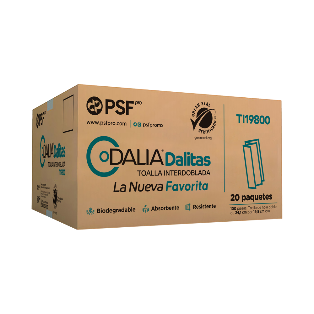 Toalla interdoblada - Dalia TI19800/(Dalitas) PROMOCION Caja con 20 Paquetes