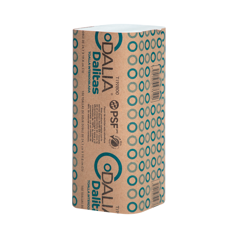 Toalla interdoblada - Dalia TI19800/(Dalitas) PROMOCION Caja con 20 Paquetes