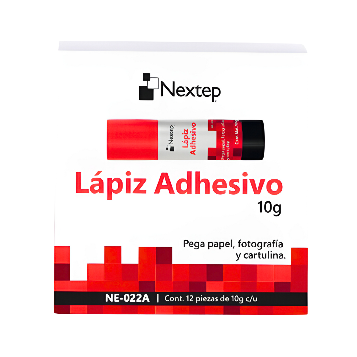 Lapíz Adhesivo Nextep 10 Gramos - Caja con 12 Piezas