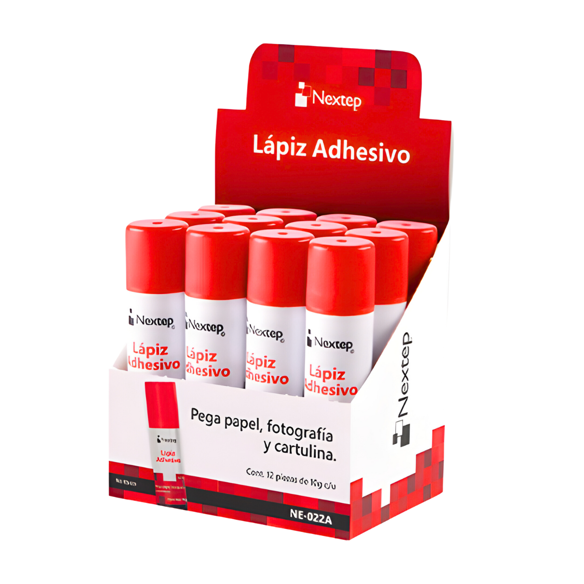 Lapíz Adhesivo Nextep 10 Gramos - Caja con 12 Piezas