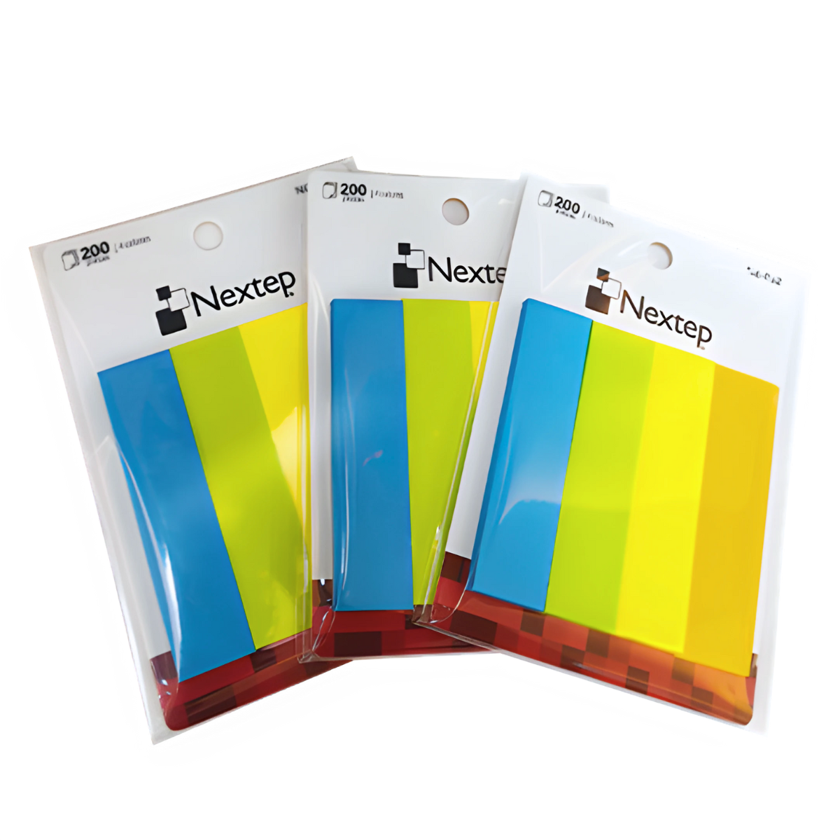 Banderitas Nextep Neon 4 Colores 200 Piezas - Caja con 10 Estuches