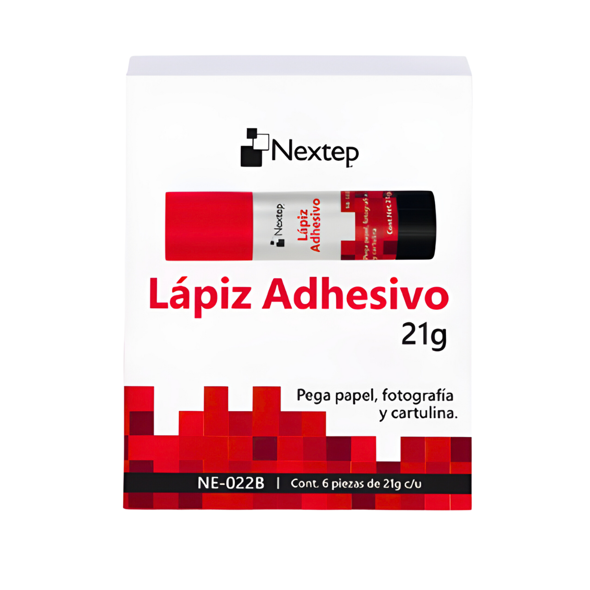 Lapíz Adhesivo Nextep 21 Gramos - Caja con 6 Piezas